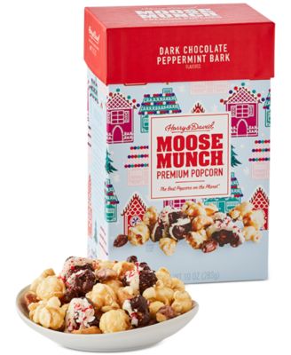 Harry & David - Dark Chocolate Peppermint Bark Moose Munch Premium Popcorn, 10 oz.