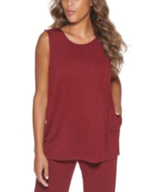 Sleeveless French Terry Top