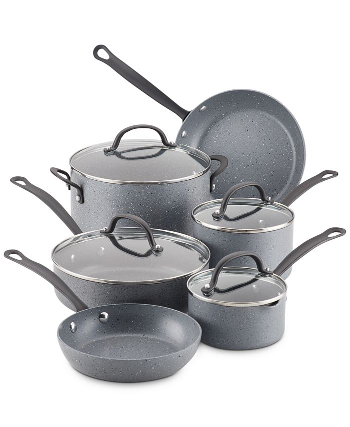 Farberware 10Pc. Quartz Aluminum Nonstick Cookware Set Macy's
