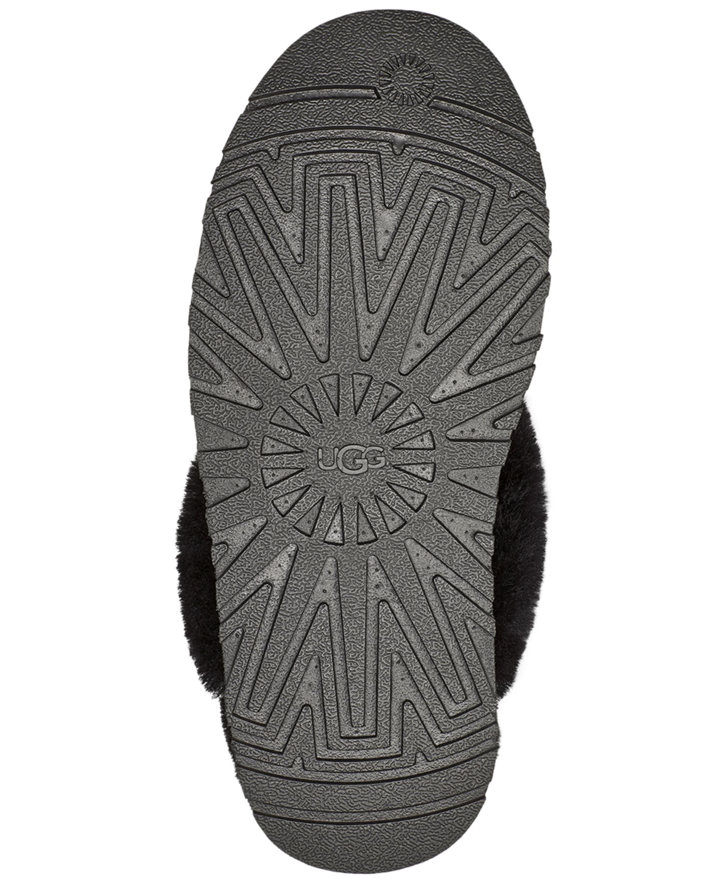 Женские тапочки UGG Disquette Slip-On Clog Slippers, цвет: Чёрный — фото 5