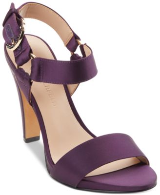 purple dressy sandals