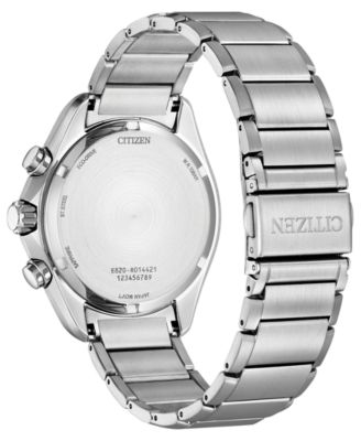 Citizen Men's Chronograph Eco-Drive Sport Luxury Stainless Steel Bracelet Watch 43mm