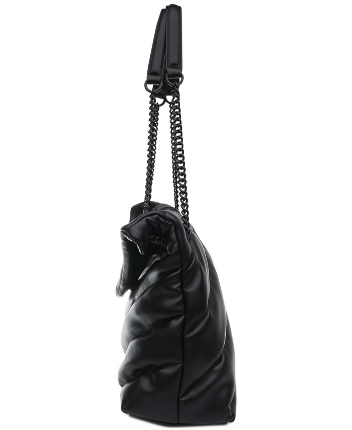 BRITTA Bag Black Shoulder Bag  Women's Black Puff Quilted Shoulder Bag – Steve  Madden