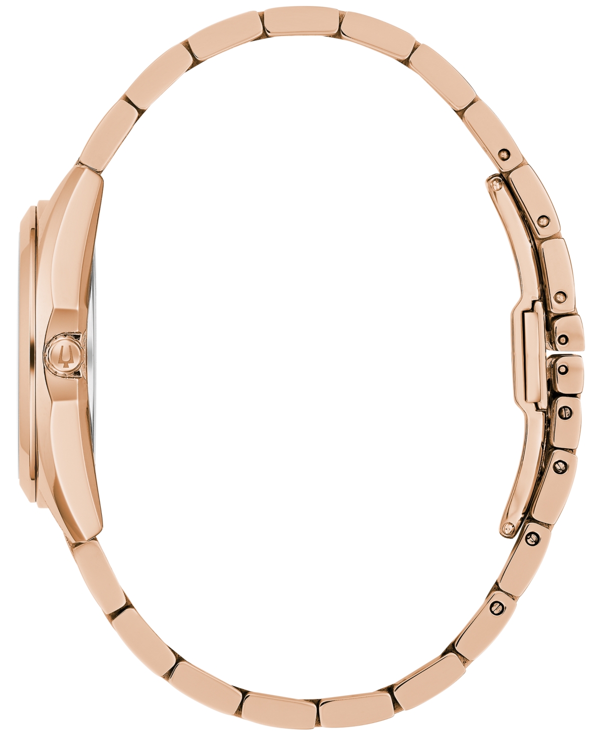 Bulova Women's Surveyor Diamond Accent Rose Gold-Tone Stainless Steel Bracelet Watch 31mm - Rose Gold-tone