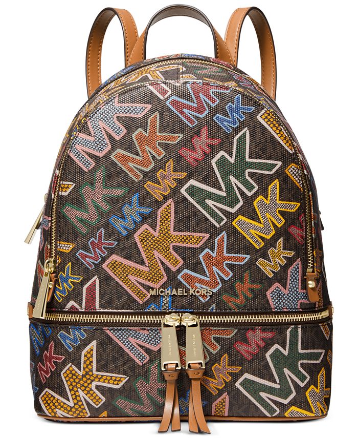 Michael Kors Michael Signature Rhea Zip Medium Backpack