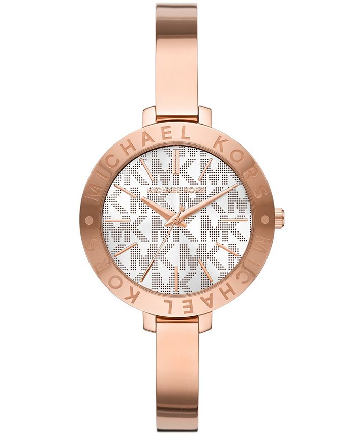 Michael Kors Women's Jaryn Rose Gold-Tone Stainless Steel Bangle Watch 36mm  & Reviews - All Watches - Jewelry & Watches - Macy's
