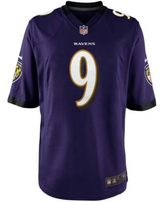 Big Boys Justin Tucker Purple Baltimore Ravens Team Color Game Jersey
