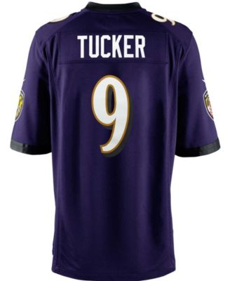 Big Boys Justin Tucker Purple Baltimore Ravens Team Color Game Jersey