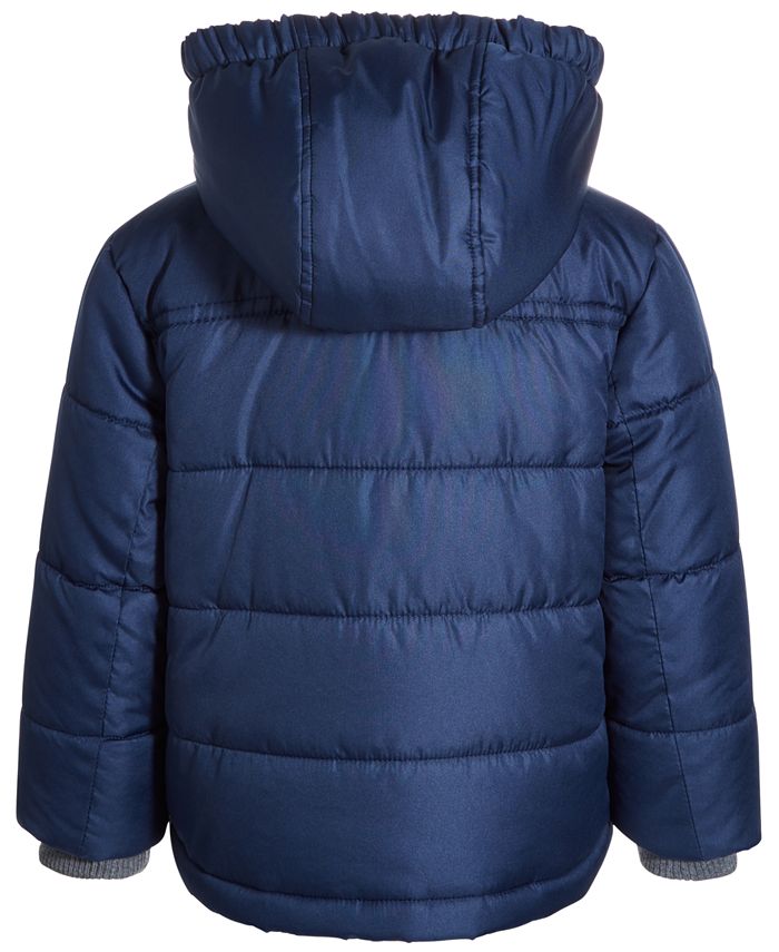 S Rothschild & CO Baby Boys Puffer Jacket With Fleece Bib - Macy's