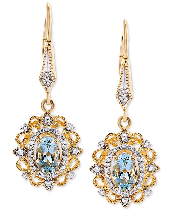 Macys clearance aquamarine earrings