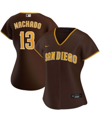 Women s Manny Machado Brown San Diego Padres Road Replica Player Jersey Macy s