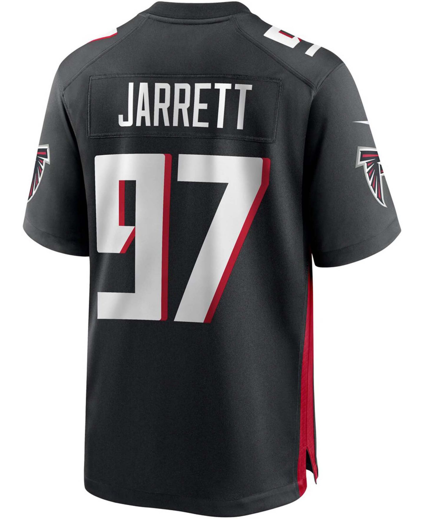 Мужской топ Nike Grady Jarrett Black Atlanta Falcons Game Jersey — фото 2