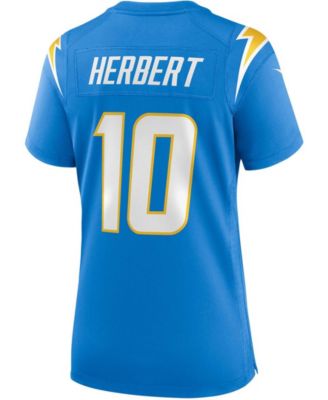 Women's Justin Herbert Powder Blue Los Angeles Chargers Game Jersey