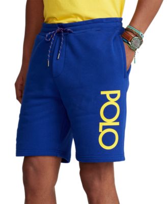 fleece polo shorts