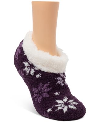 Cuddl Duds - Faux-Fur Slipper Socks