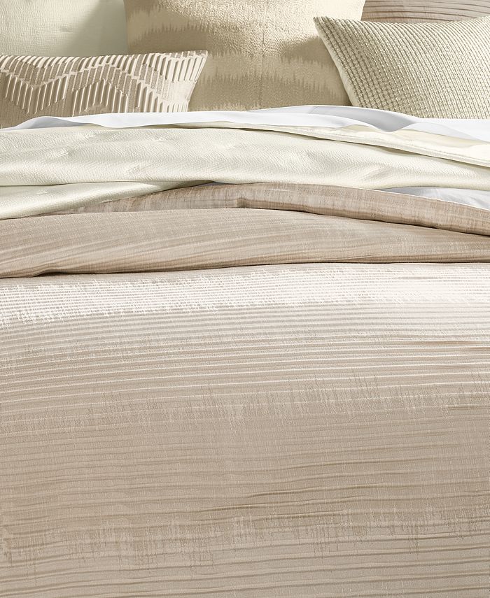 Hotel Collection Ikat Stripe Comforter, Full/Queen, Created for Macy's