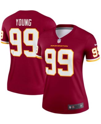 Nike Women's Chase Young Burgundy Washington Football Team Legend ...