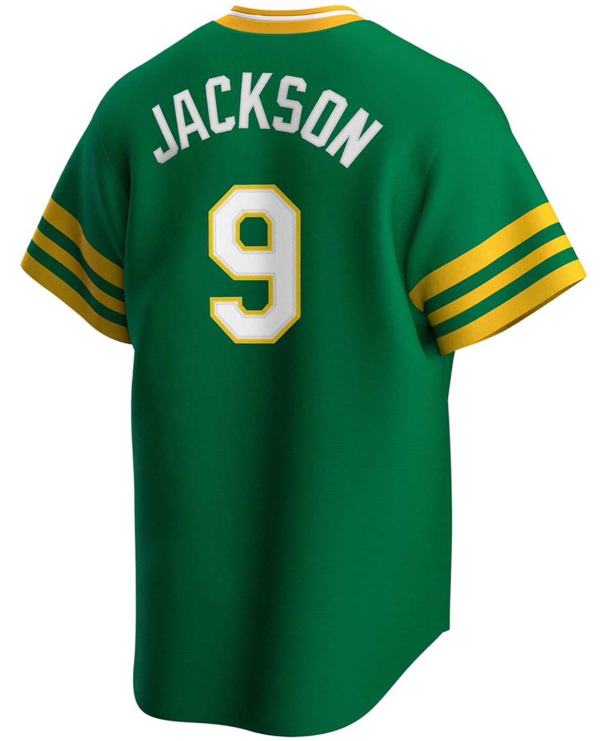 Men's Reggie JacksonOakland Athletics Road Cooperstown Collection Player Jersey - Kelly Green
