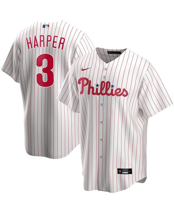 Nike / Youth Replica Philadelphia Phillies Bryce Harper #3 Cool Base Red  Jersey
