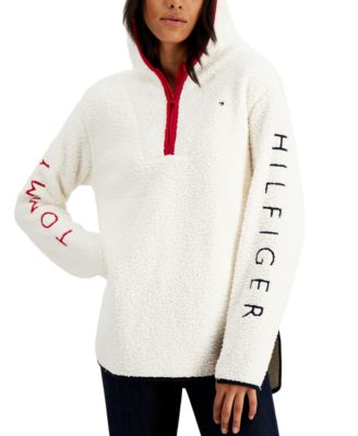 tommy hilfiger sherpa quarter zip