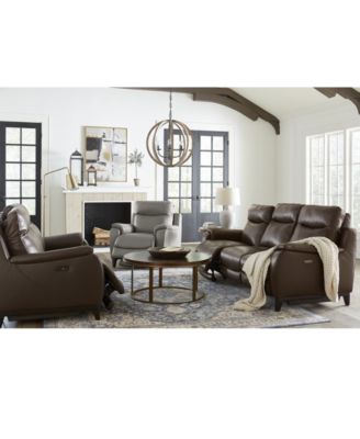 Furniture Kolson Leather Sofa Collection Created For Macys In Brown