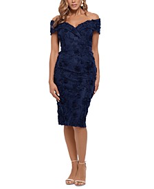 Off-The-Shoulder Lace Bodycon Dress