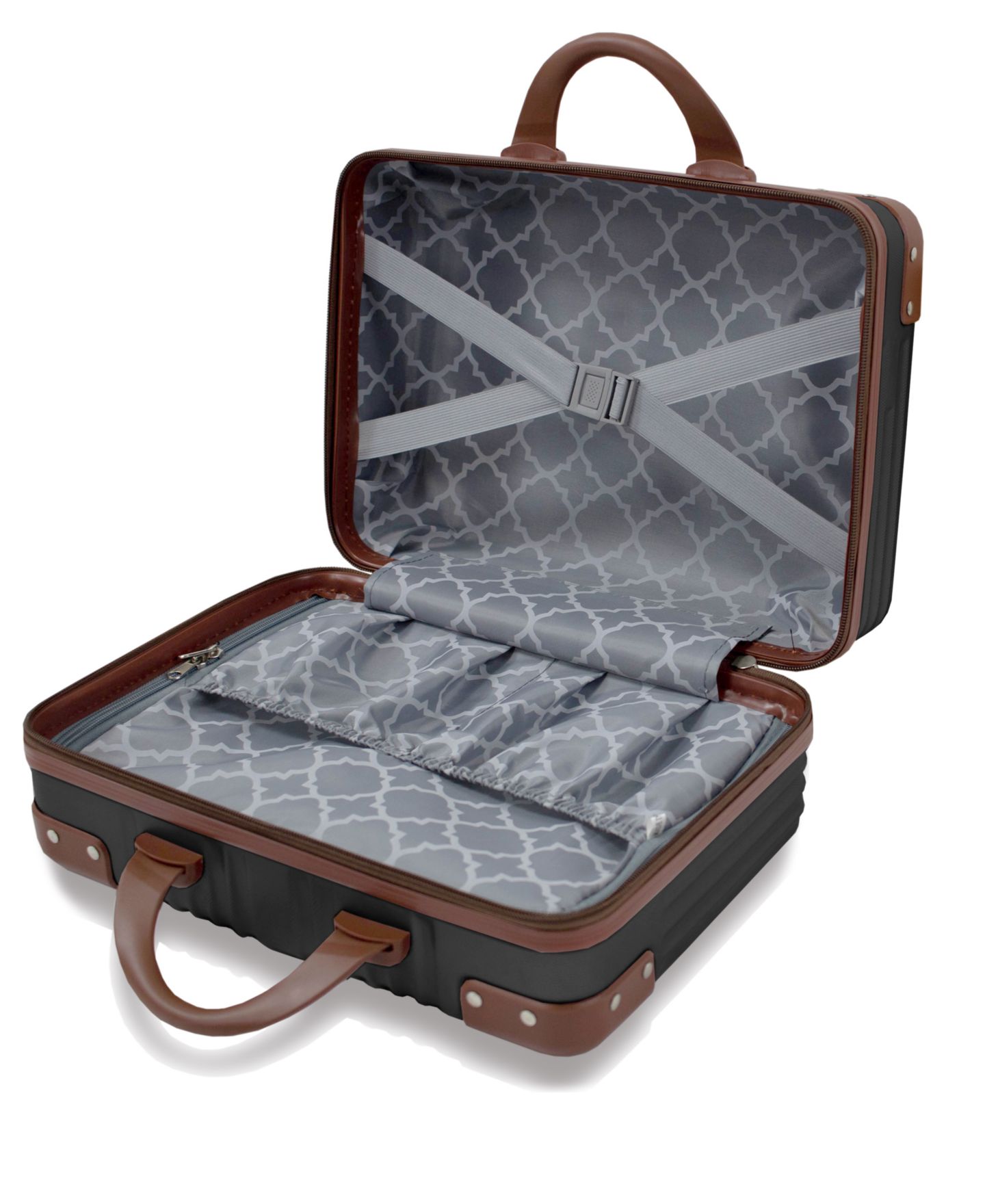 Чемоданы Puíche Trésor Carry-on Vanity Trunk Luggage, Set of 2, цвет: Чёрный — фото 3