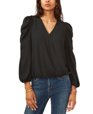 Sam & Jess - Women's Floral-Print Puff-Sleeve Top