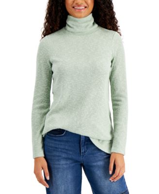 Style & Co - Petite Ribbed Turtleneck Tunic