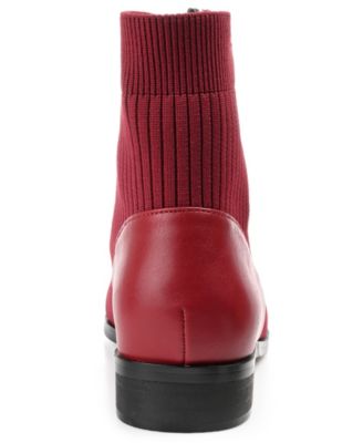 Women's Bexlie Front Zip Knit Ankle Booties