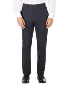 Men's Slim-Fit Mini-Check Dress Pants