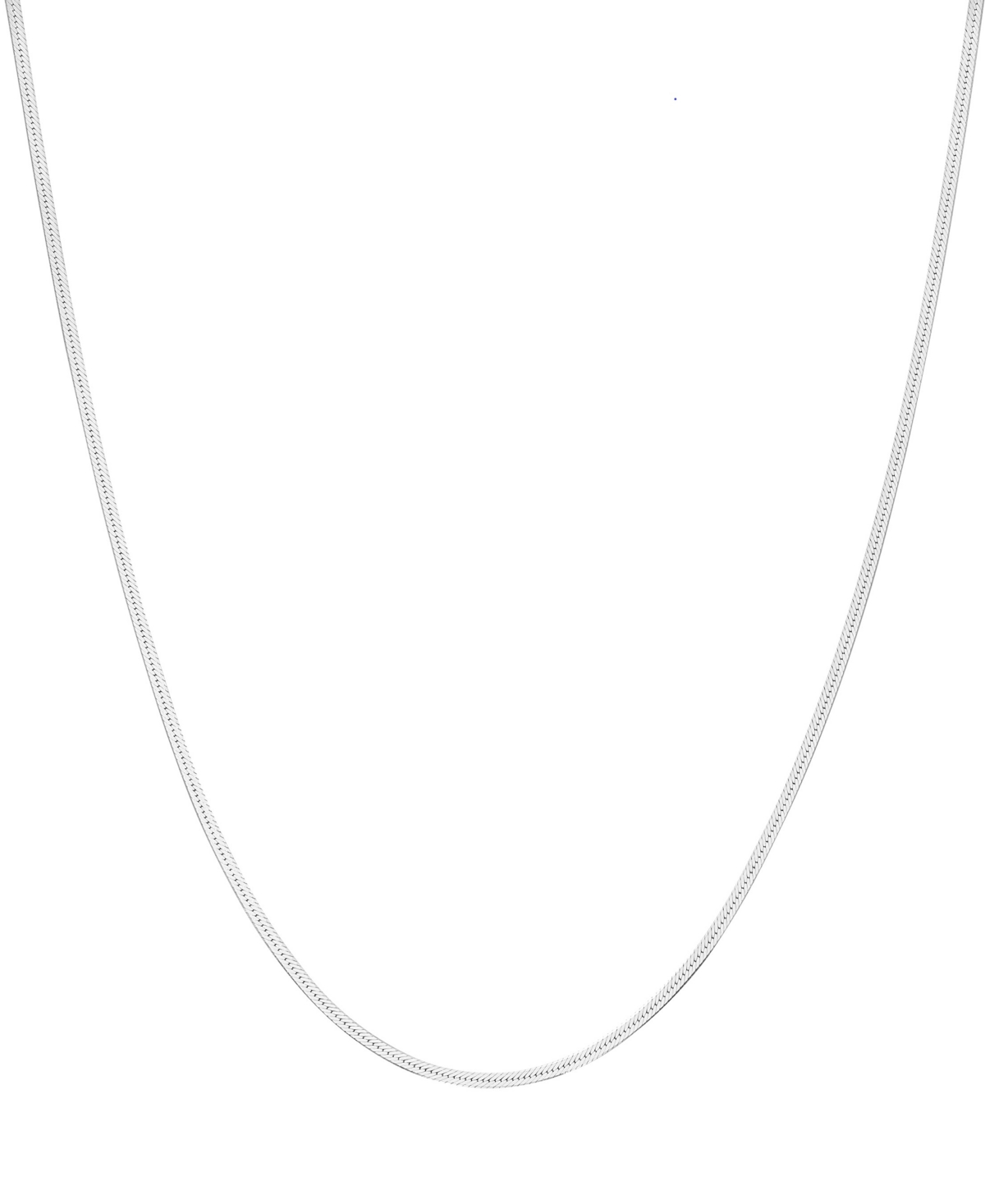 Giani Bernini 18" Herringbone Chain in 18K Gold over Sterling Silver Necklace and Sterling Silver, Created for Macy's - Gold Over Silver