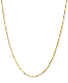 18" Herringbone Chain in 18K Gold over Sterling Silver Necklace and Sterling Silver, Created for Macy's