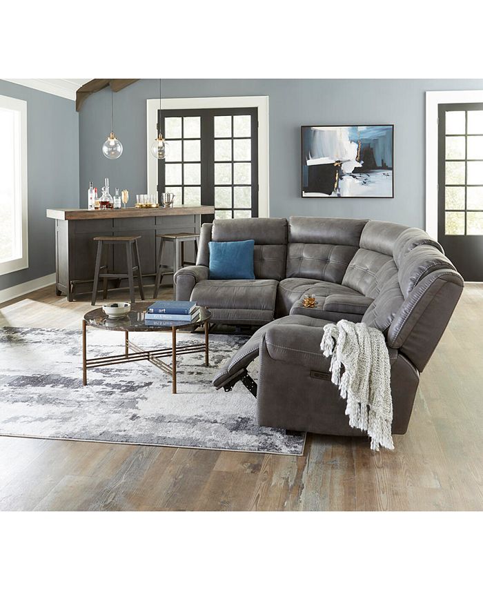 Furniture CLOSEOUT! Rihaan Fabric Power Recliner, Created for Macy's