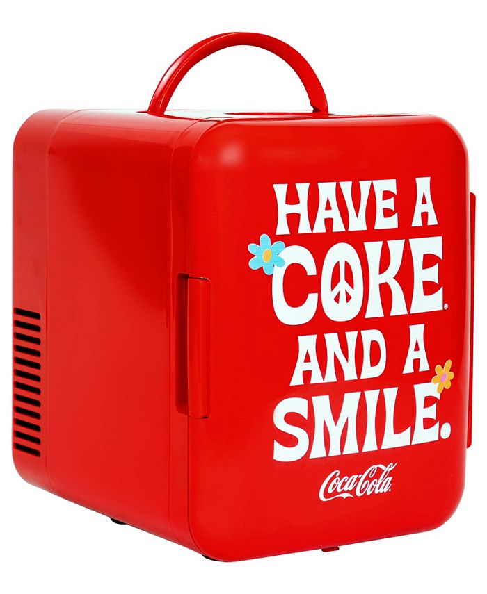 CocaCola Smile 1971 Series Portable 6 Can Thermoelectric Mini Fridge Macy's