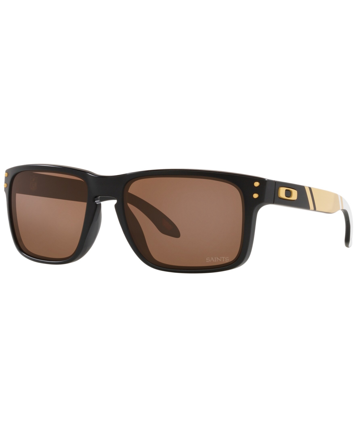 Oakley Holbrook Men's Sunglasses, OO9102 Nfl Collection - SAINTS MATTE BLACK