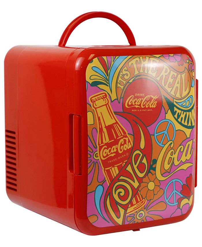 CocaCola Peace 1971 Series Portable 6 Can Thermoelectric Mini Fridge Macy's