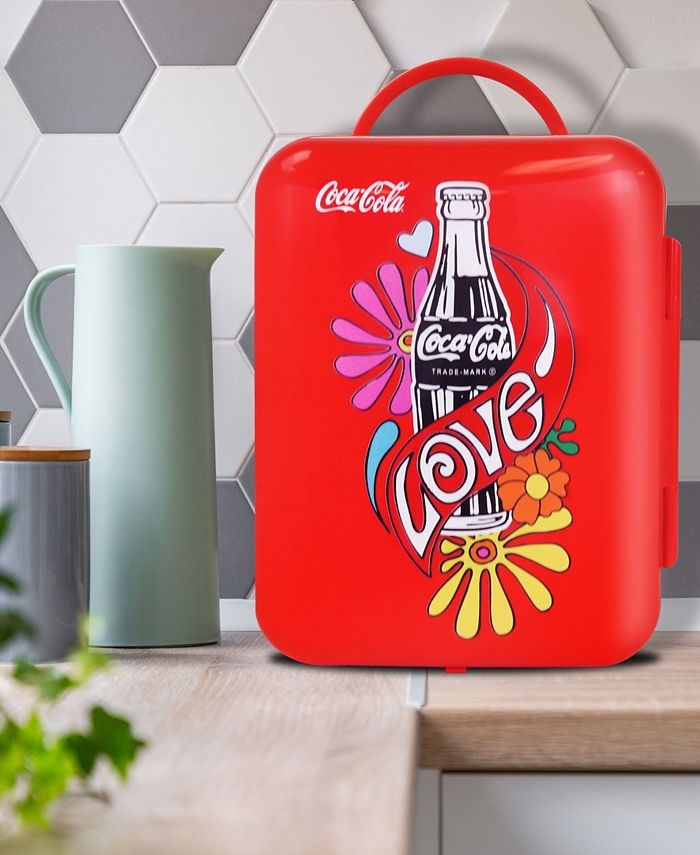 CocaCola Love 1971 Series Portable 6 Can Thermoelectric Mini Fridge Macy's