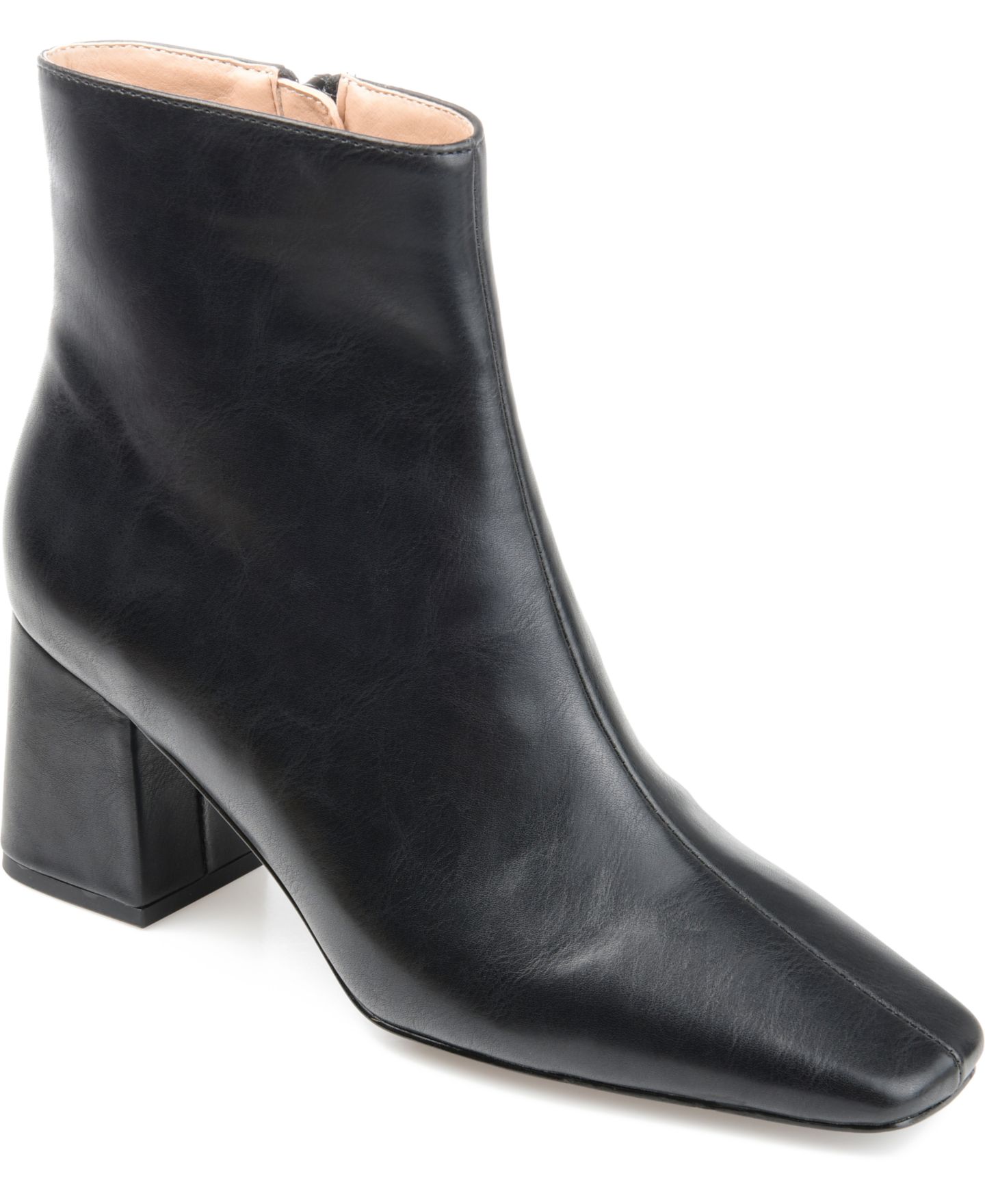 Женские ботинки Journee Collection Haylinn Block Heel Dress Booties, цвет: Чёрный — фото 1