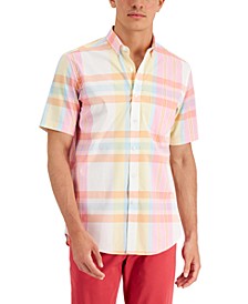 Men's Multi-Plaid Shirt, Created for Macy's 