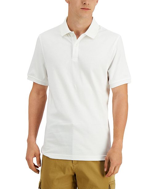 alfani Club Room Men's Soft Touch Interlock Polo Created for Macy's Men's Fashion & Accessories