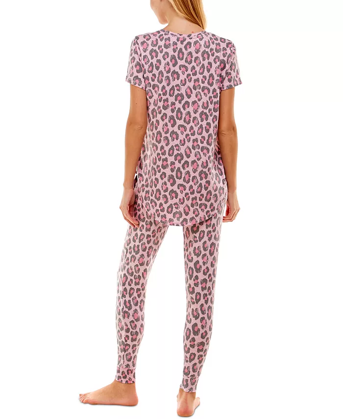 Scoop Neck T-Shirt & Jogger Pants Pajama Set - thumbnail 8