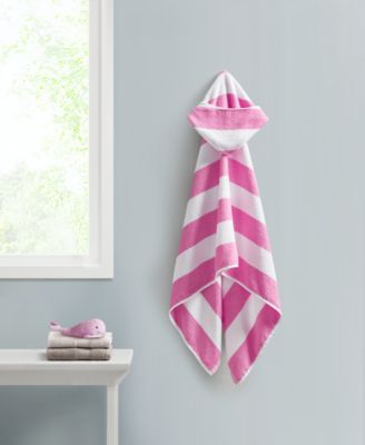 Urban Dreams - Cabana Stripe Pink Hooded Towel