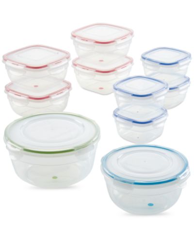 Lock n Lock Easy Essentials Color Mates 20-Pc. Food Storage Container Set