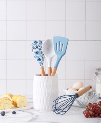 Enchante - Cook With Color 5-Pc. Nylon Utensil Set & Crock