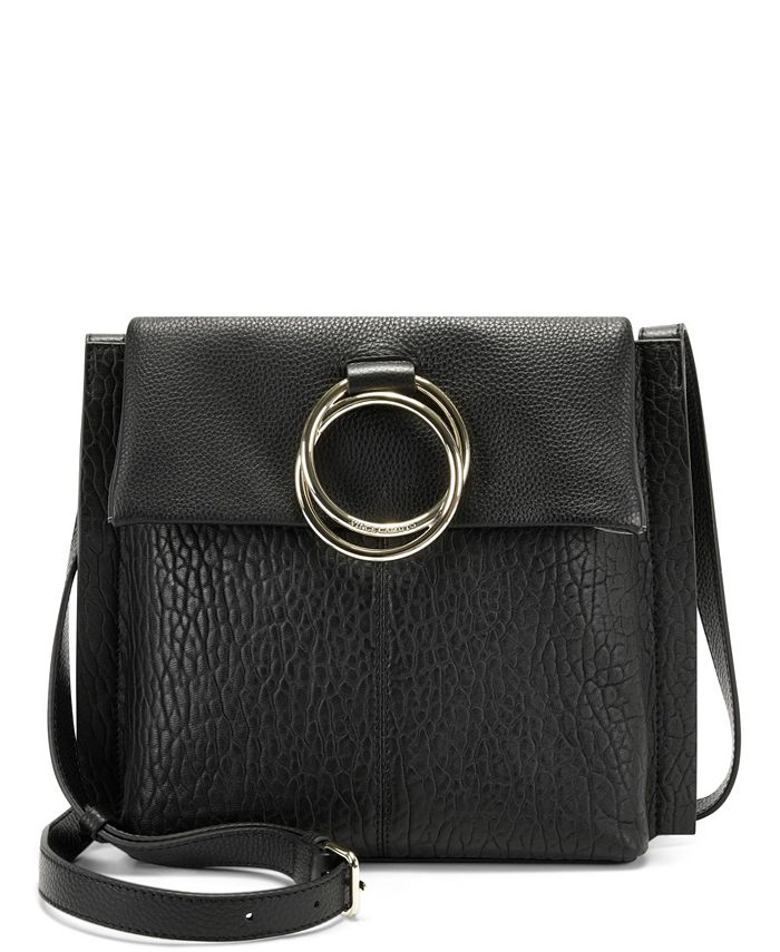 Vince Camuto Maecy Crossbody, Black Leather