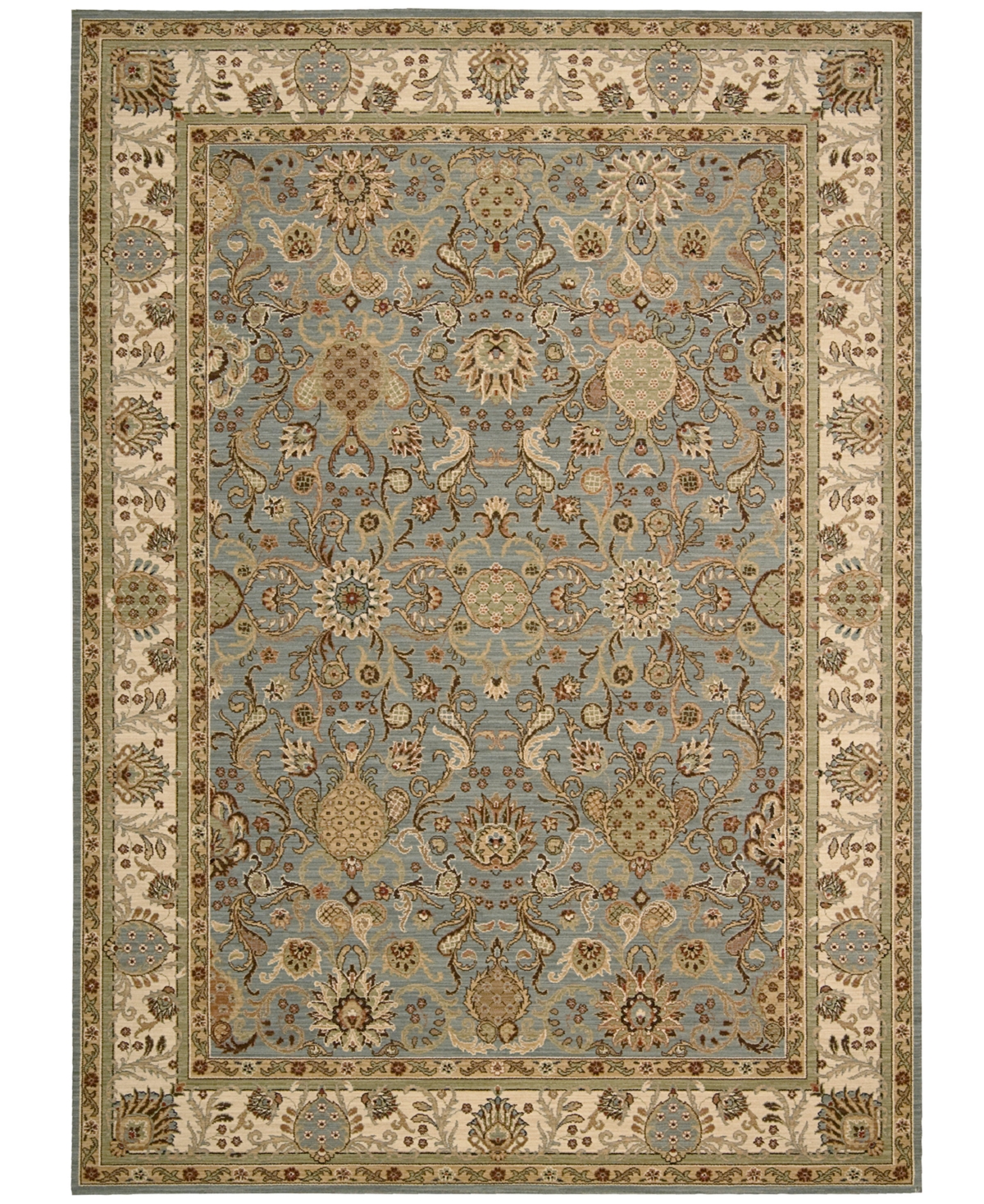 kathy ireland Home Lumiere Stateroom 7'9in x 10'10in Area Rug - Slate Blue