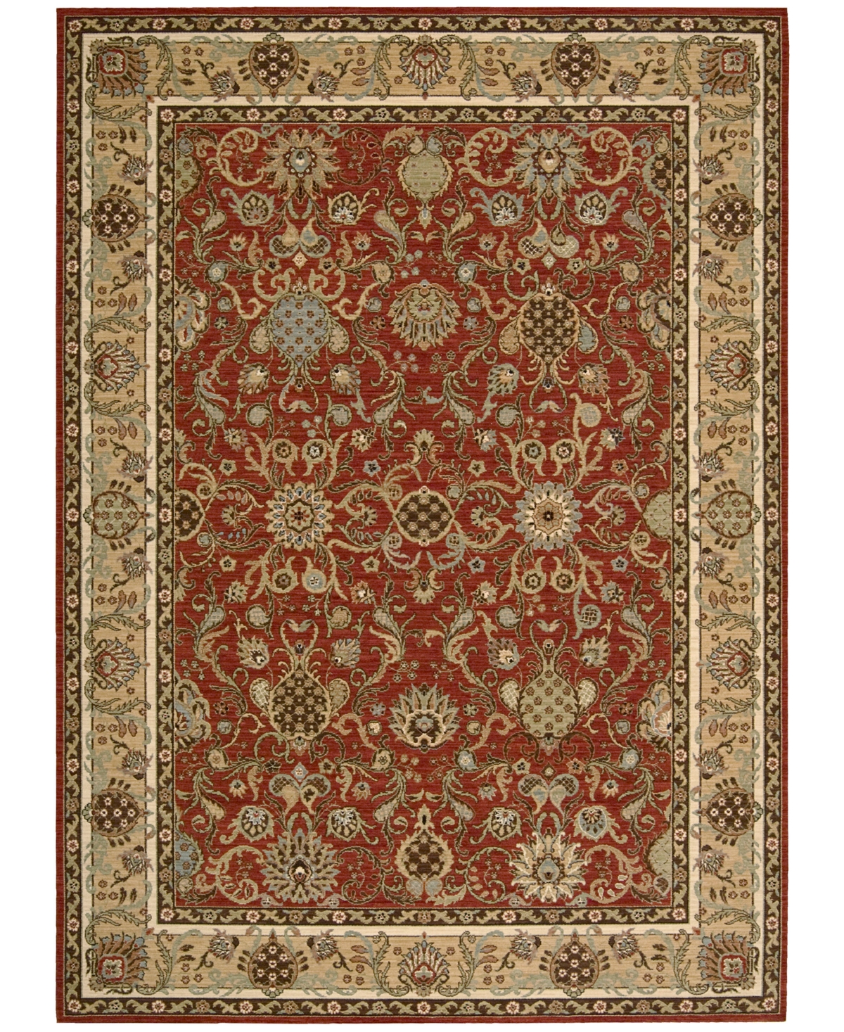 kathy ireland Home Lumiere Stateroom 7'9in x 10'10in Area Rug - Brick