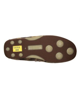 Men's Slippersooz Spun Indoor Outdoor S.U.P.R.O. Sock Cozy Moccasin Slippers