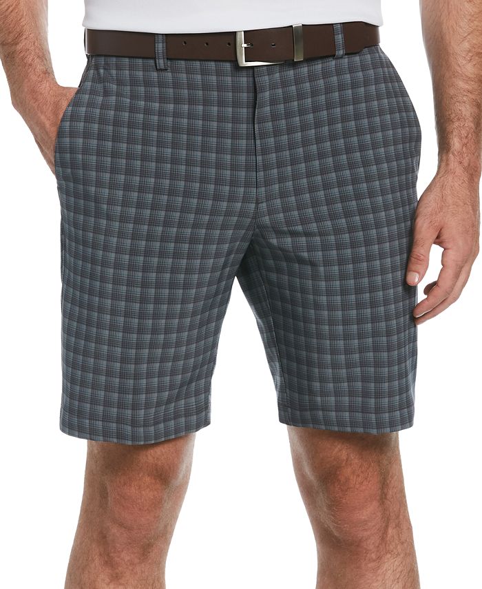 PGA TOUR Men's MoistureWicking Stretch Roadmap Plaid Golf Shorts Macy's